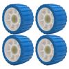 4 STUKS Trailer Rollen Hoge Temperatuur Bestendig Poly Geribbeld Roller voor Boten Trailers 125 X 73 X 30mm