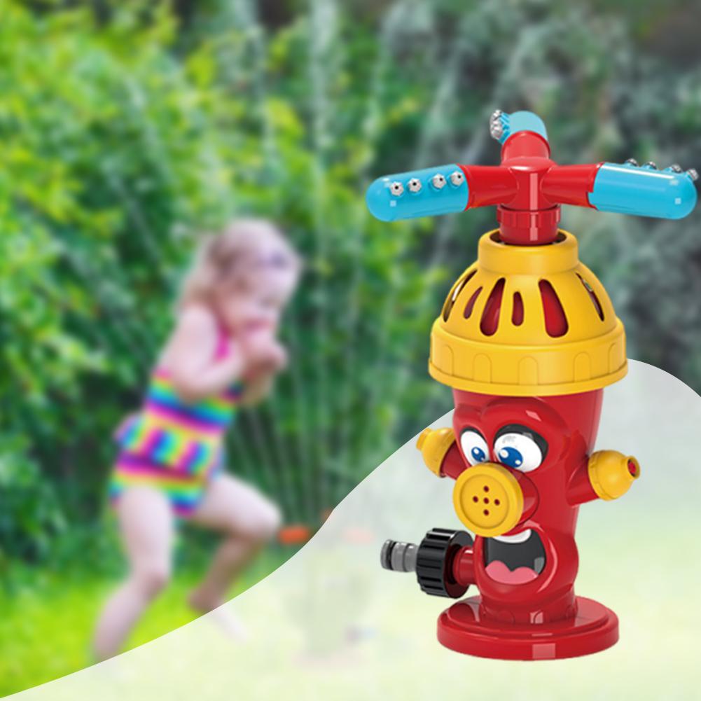 Cartoon Cactus Water Spray Outdoor Spinning Sprinkler Toy Creative Fire Hydrant Swing Rotating Water Sprinkler Garden Watering