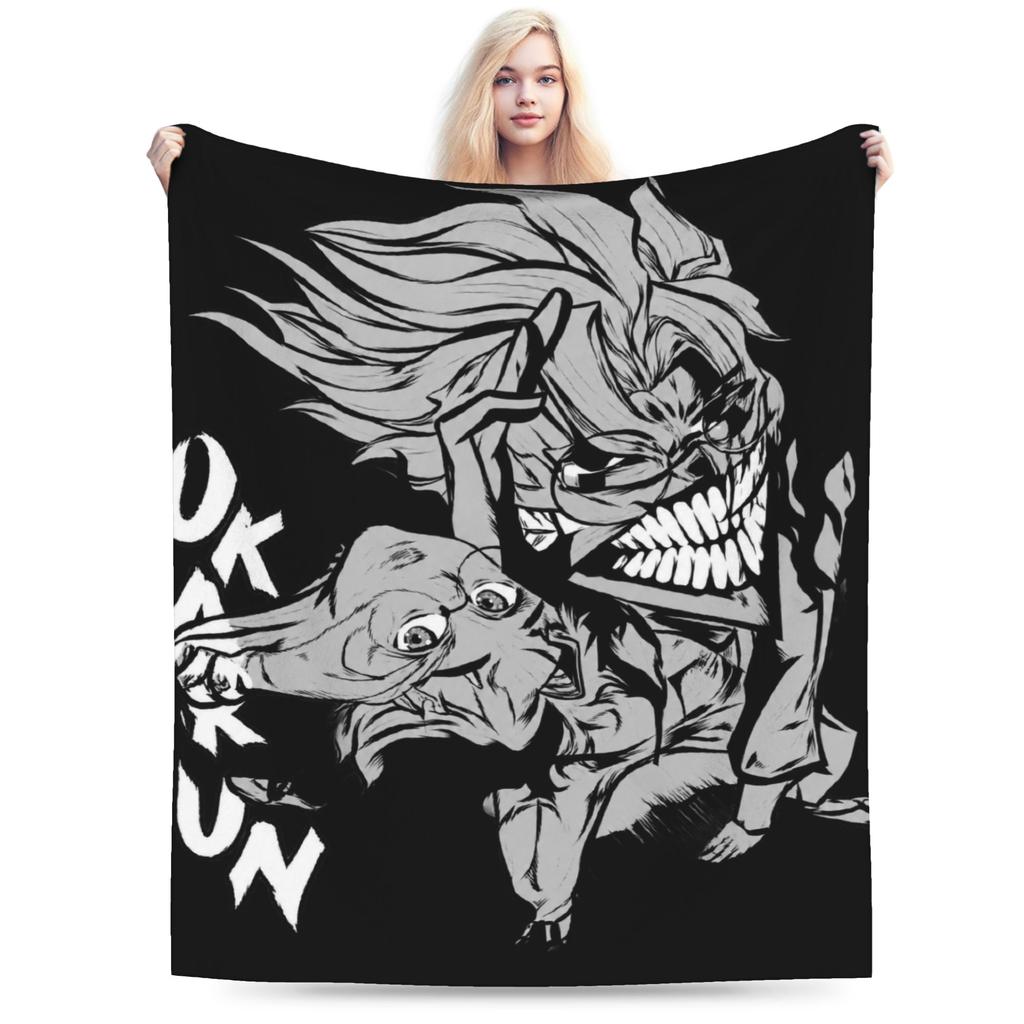 Okarun Dandadan Anime Blanket Travel Office Flannel Throw Blanket For Bedroom Soft Warm Design Quality Bedspread Gift Idea