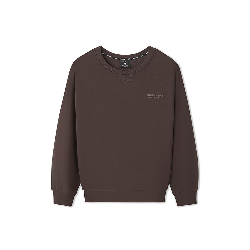 Skechers Sports Life Simple Round Neck Comfortable Warm Loose Sweatshirt Unisex sweatshirt L325U023-05U5 XS