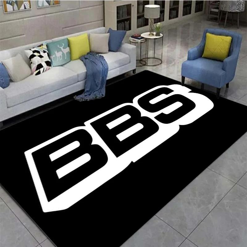 3D BBS Racing Printed Decorative Carpets Non Slip Rugs for Bedroom Kitchen Decor Home Hallway Balcony Floor Mat Soft Doormats