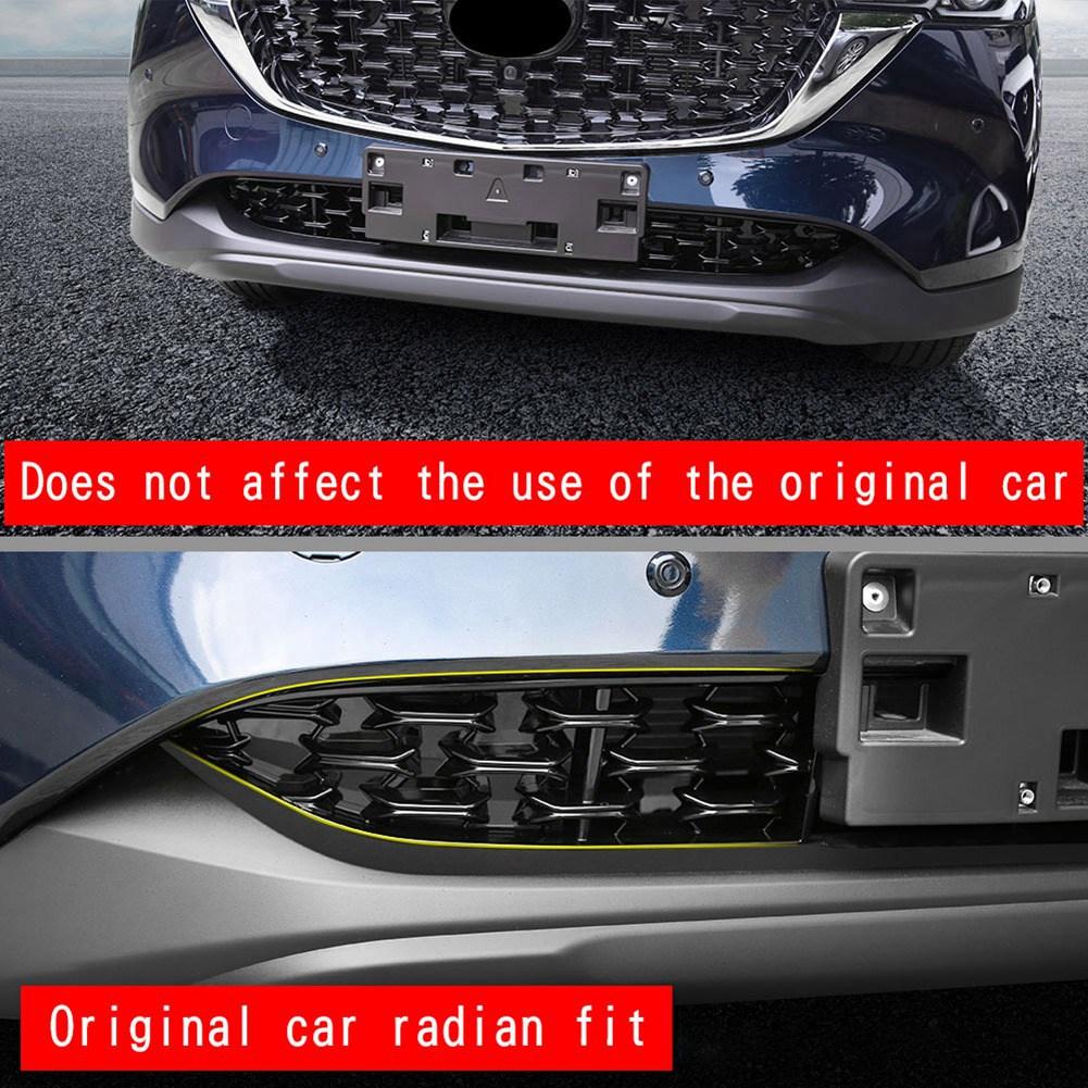 Sp-Car Front Lower Bumper Grill Grille Moulding Cover For Mazda CX5 CX-5 2022+ Front Bottom Middle Net Decoration