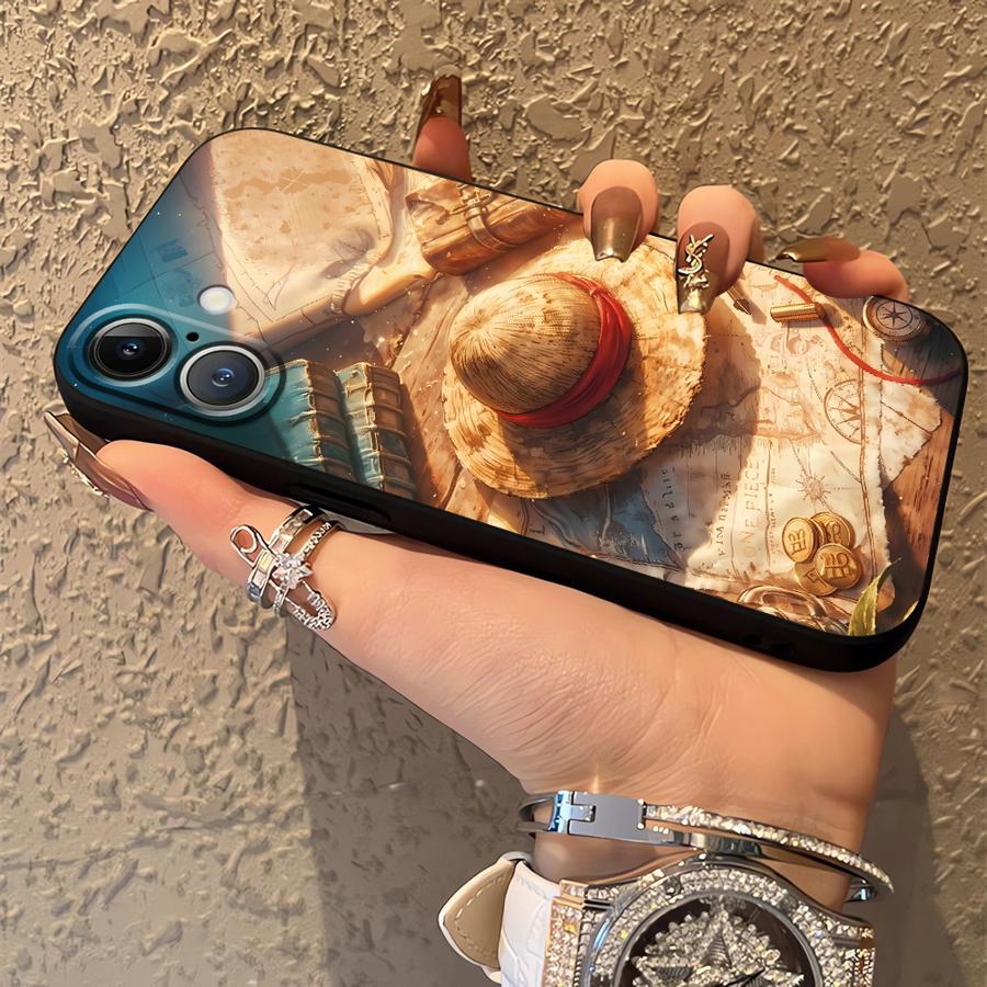 Luffy Zoro Cartoon Hülle für iPhone 12 SE 17Air 7 8 13 Mini X XS XR 15 Plus 17 16 Pro Max 11 14 Funda Handyhülle