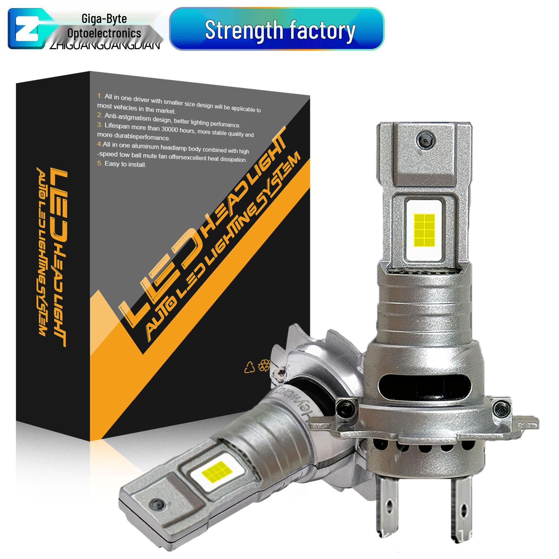 

Оригинальная светодиодная лампа H7 для фары: Супер Яркий, Мини Прожектор Прямой Замены с Прямым Подключением для Автомобилей H1 Single Pack