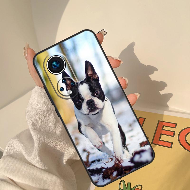 French Bulldog Dog Case For Huawei Honor X8a X8 X7 X9a 50 70 90 Magic5 Lite P40 P20 P30 P60 Pro P Smart Cover
