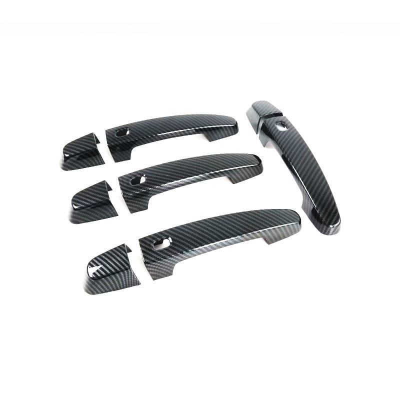For New Chevrolet Blazer - Carbon Fiber Pattern Car Side Door Handle Bowl Cover Trim Body Trim Strip
