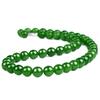 New high-end luxury jadeite green necklace women's high-end bracelet Tibetan temperament high-end green necklace for mother gift