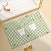 Cute Cartoon Bathroom Bathroom Door  Elderly Pregnant Woman Anti-slip Floor Mat Diatom Mud Water-absorbing Foot Mat