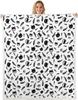 Airplane Pattern Blanket Soft Fleece Throw Kids Room Decor Aviation Theme Baby Gift Home Decoration