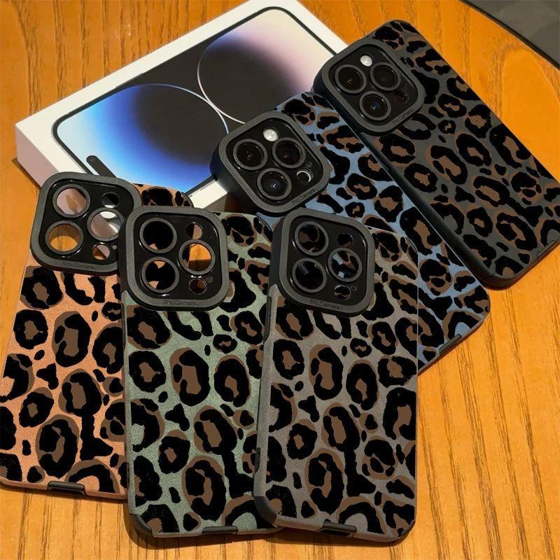 Versatile and Simple Leopard Print Suitable for New Apple 16promax Mobile Phone Case IPhone15 14