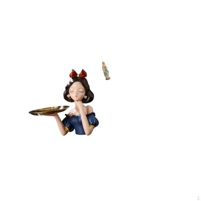 Modern Resin Princess Mary Statue Key Holder Tray Multipurpose Candy Storage Ornament Decorative