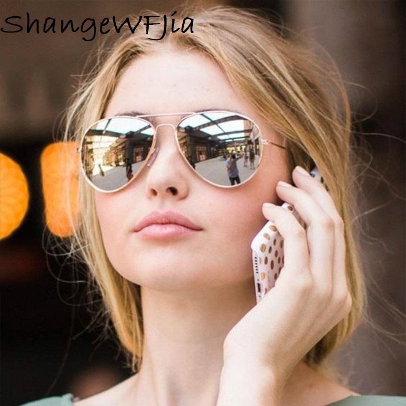 Pilot Aviation Sunglasses Men Retro Classic Silver Metal Frame Shades for Women Men UV Protection
