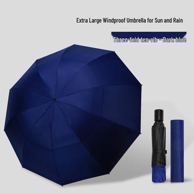 Hongye Three-Fold Windproof Travel Umbrella