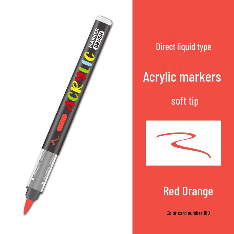 Набор акриловых маркеров с мягкими наконечниками, на основе жидких чернил - 48 цветов для ведения дневника