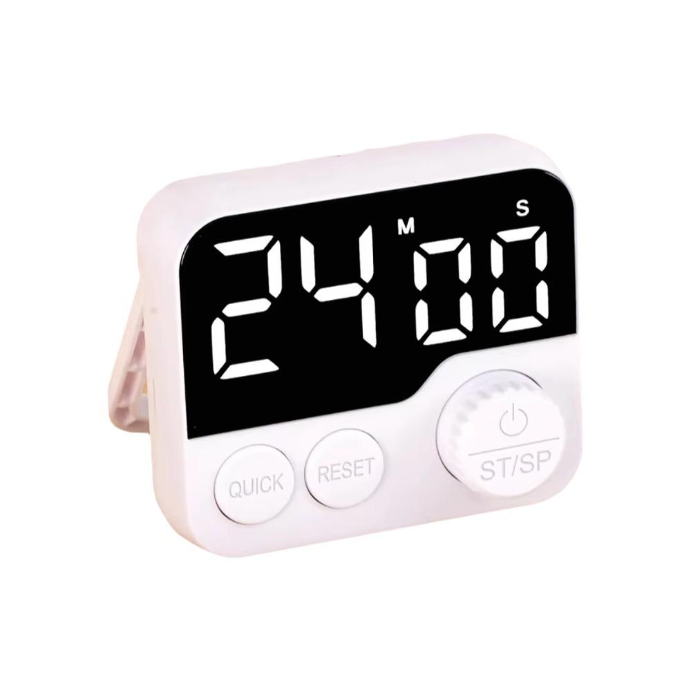 Magnetic Digital Kitchen Timer LED Display Rotary Countdown Timer  Student Use