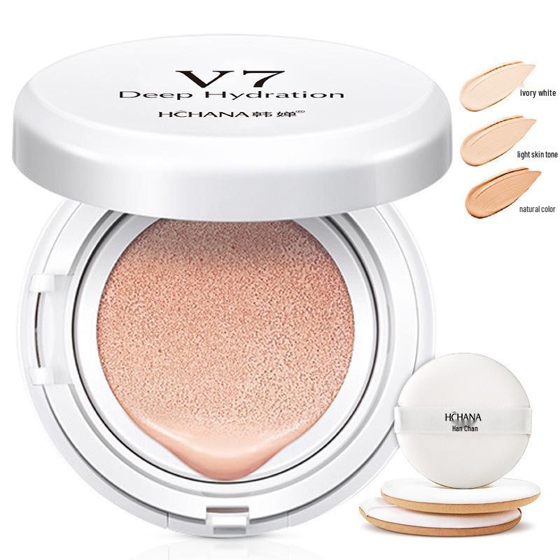 

Hanchan V7 Nude Flawless Cushion Concealer & Hydrating Foundation Cream