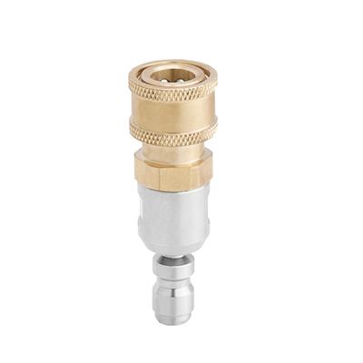 Adapter pistoletu myjki wysokociśnieniowej Samoblokujący się łącznik ze stali nierdzewnej Elastyczny regulowany adapter Akcesorium do myjki samochodowej