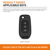 LYRH4 Fashion Leather Car Key Case Cover Shell Fob For Dacia Logan Sandero Stepway 2025 Duster Lodgy Spring Jogger Bigster For Renault