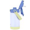 Thermo mug, bottle for children with a straw and spout, 360 ml - blue