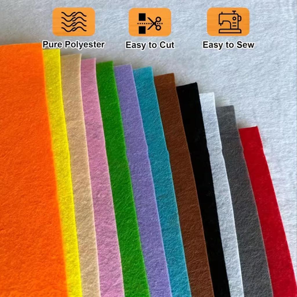 Felt Fabric Is Bright Soft Hand Washable Suitable For DIY Crafts Home Furnishings School Parties Easy To Sew Holiday Decorations