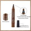 SUAKE 4-Prong Wild Eyebrow Pencil: Waterproof, Sweatproof, Smudge-Proof, Root-Like Simulation Liquid.