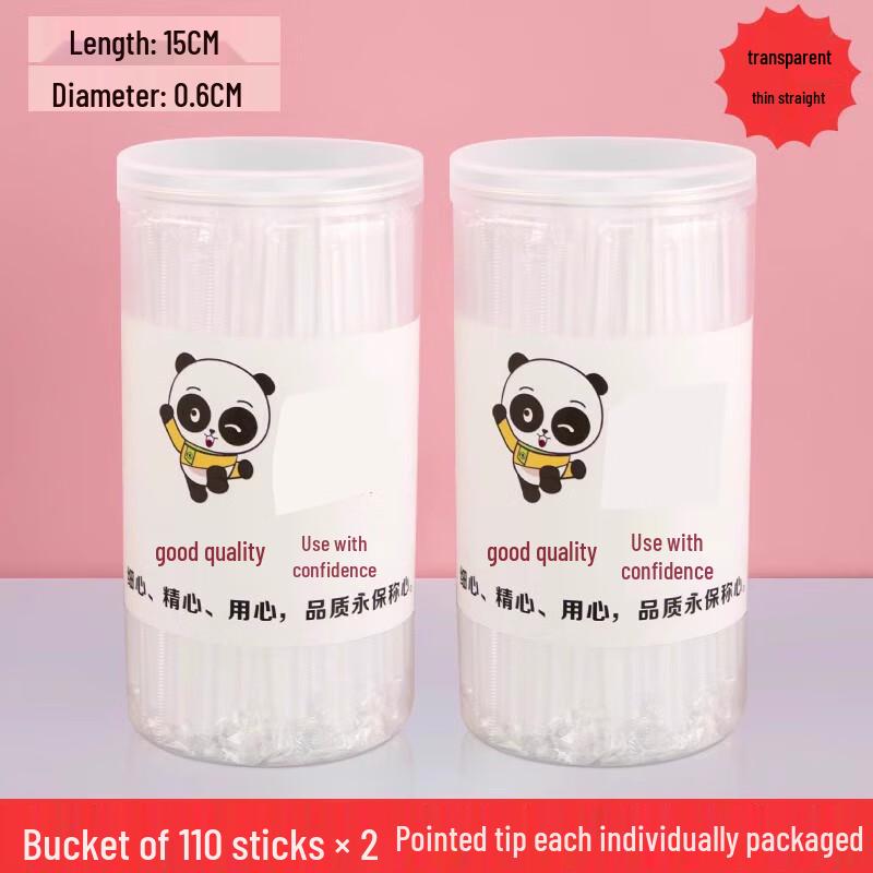 Saintbilai Disposable Plastic Straws