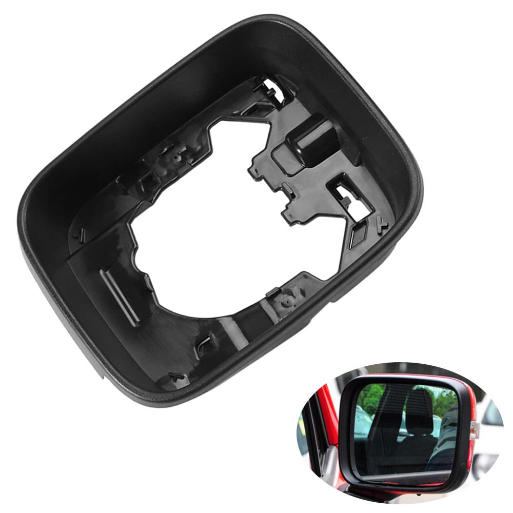 2PCS Car Rearview Side Mirror Cover Wing Cap Exterior Door Housing Shell Glossy Black for Jeep Renegade 2016-2026 5VZ08TZZAA LHD