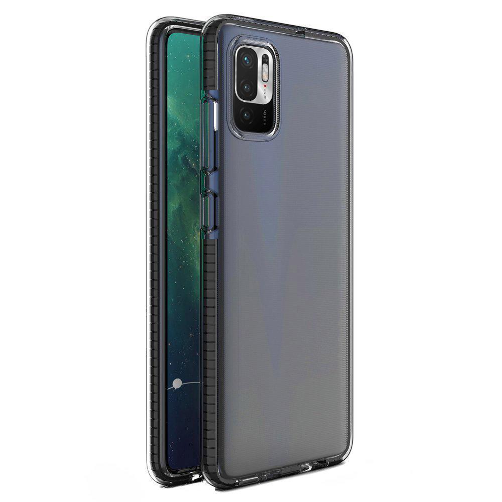 Gel Case with Colored Frame for Xiaomi Redmi Note 10 5G / Poco M3 Pro - Black