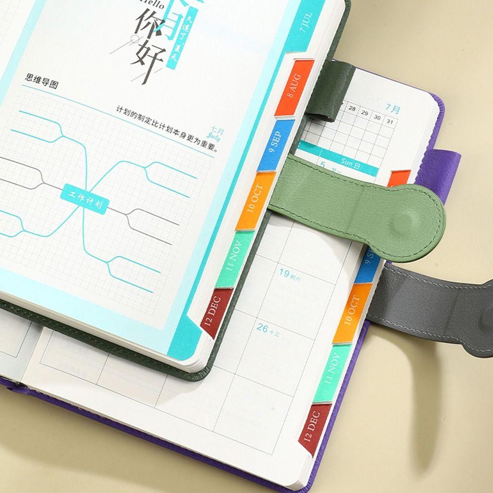 12 Months A5 Agenda Planning Notebook Wear-resistant 365 Days Efficiency Notebook  Student