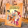 Flintstones Flannel Blanket Soft Warm All-Season Throw, Design for Camping, Car Travel, Hiking Sofa, Bed, Office Perfect Gift for Parties