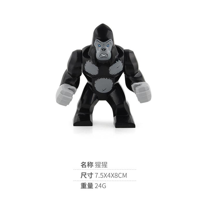 Children'S Educational Science And Education Animal Building Block Toy Shark Gorilla Animal Ornament Model Cognition