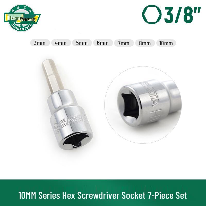 10mm šestihranný bit S2 nástrčný klíč na setrvačník ráčnový klíč nástroj