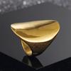 New Fashion Gold Color Large Rings for Women Party Jewelry 316L Titanium Stainless Steel Big Oval Cocktail Anillos Mujer 2025