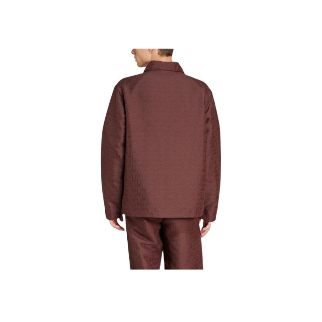 Adidas Originals 70S FW24 Printed Zip Comfortable Long Sleeve American Vintage Jacket Men Jacket Dark-Brown JN5958
