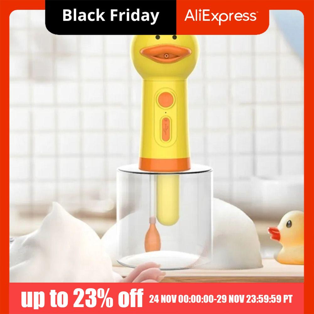 USB Yellow Duck Pet bubble Machine Handhold Automatic Pet Cleaning Foam Machine electric bubble pet cleaning machine Pet