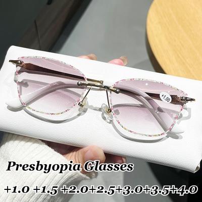 Unisex New Fashion Blue Light Blocking Presbyopia Glasses Trendy Personalized Frame Far-Sighted Glasses Fashion Reading Glasses