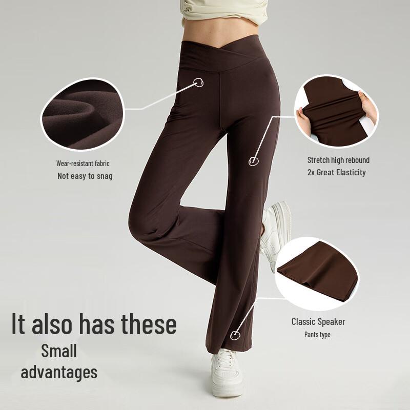 Girls' High-Waist Flared Casual Pants