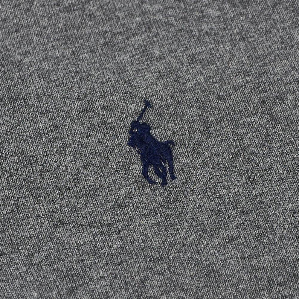 Polo Ralph Lauren FW23 Classic Fit Pony Logo Embroidered Fleece Collar Long Sleeve Polo Shirt Men tops Gray 710696487-002