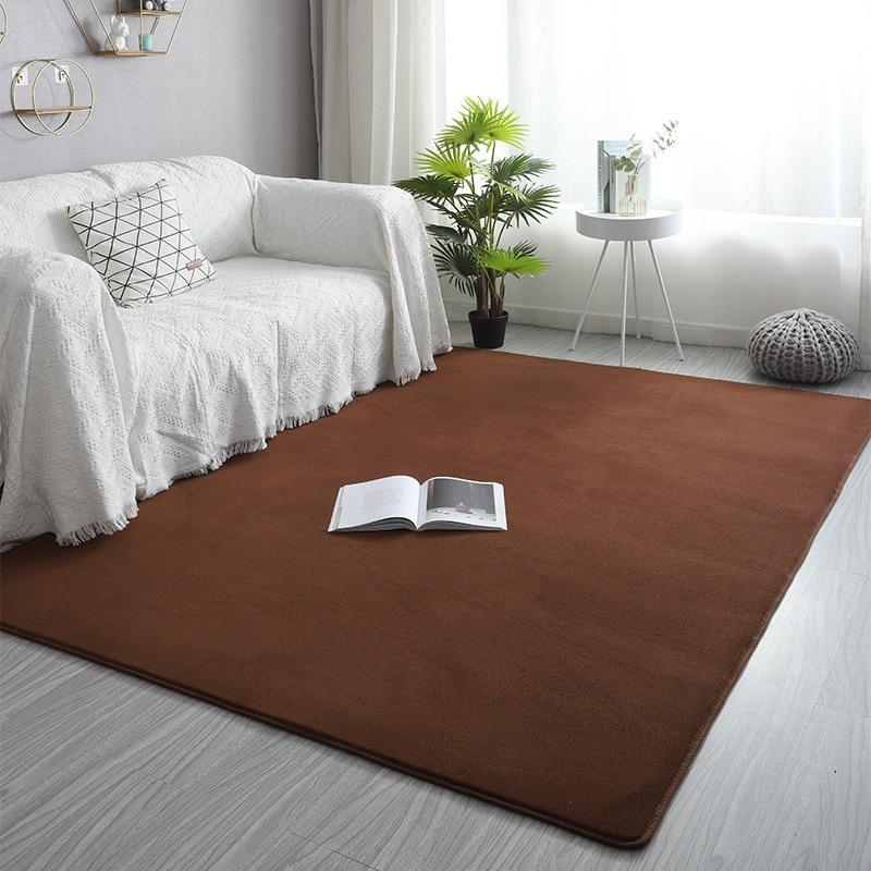 Pink Coral Velvet Carpet Living Room Short Plush Rug Bedroom Floor Mat Home Decor Rug for Kids Room Carpet Silent Moisture-proof