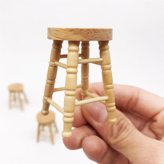 Miniature Stool Firm Beautiful Wooden Miniature Stool Birthday