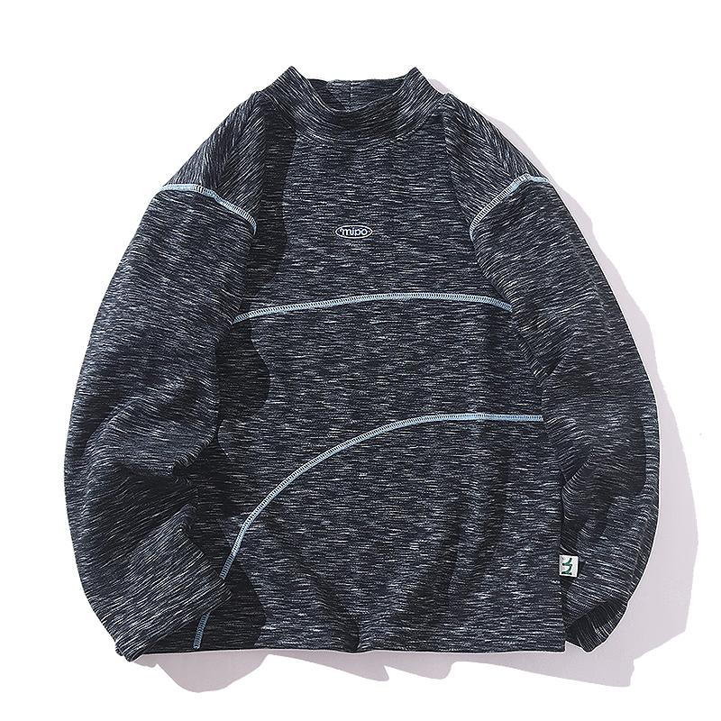 

Mipoo Kids Mottled Crewneck Thermal T-Shirt 130