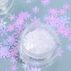6Pcs/set Manicure Tools Christmas Glitter Flakes Christmas Nail Woolen Powder  Nail Salon