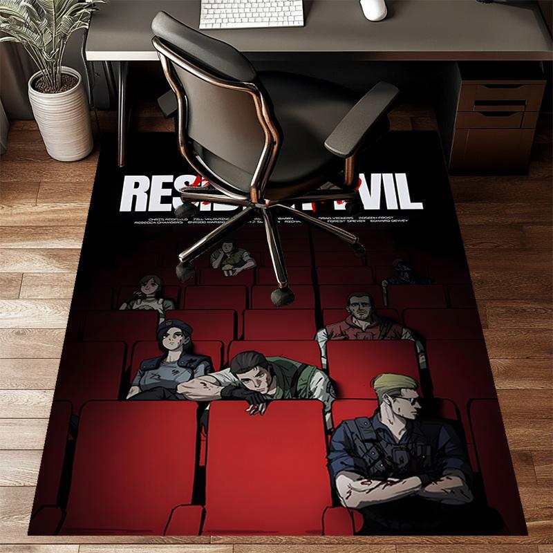 Resident Evil Printed Area Rug Carpet for Bedroom Living Room Home Decor Rugs Mat Non Slip Mat Rug for Bedside