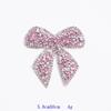 1PC Colorful Bow-Knot Sticker Rhinestone Iron-On Patches for Clothes Clothing Decoration Decal Patches for Jackets