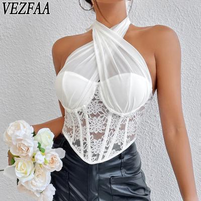 Women's Fashion Casual Solid Color Print Summer Spring Sleeveless Sexy Bodysuits