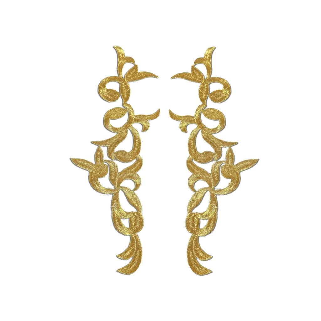 Honeysuckle Pattern Embroidery Ethnic Cloth Sticker Diy Handmade Clothing Accessories Opera Ancient Costume Stage Clothing Decal Ironing