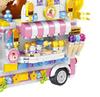 Dining Car Blocks Toy Educational Boredom Relief Children Food Truck Building Blocks for Boys Girls