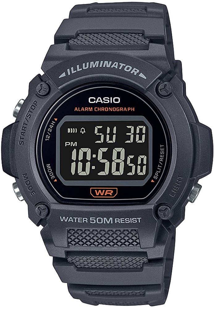 

Casio Стандартные цифровые часы W -219H-8BV / -219HD-1AV Мужские, Темно-серые, Международная модель [Импортные] / Металлический браслет серебристого цвета [Импортные]