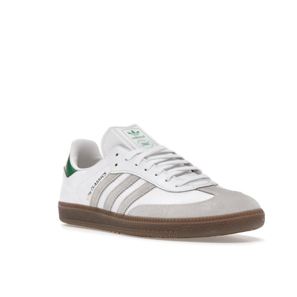 Kith X Adidas Samba OG Classics Program Unisex Sneakers White Off-White Green FX5398