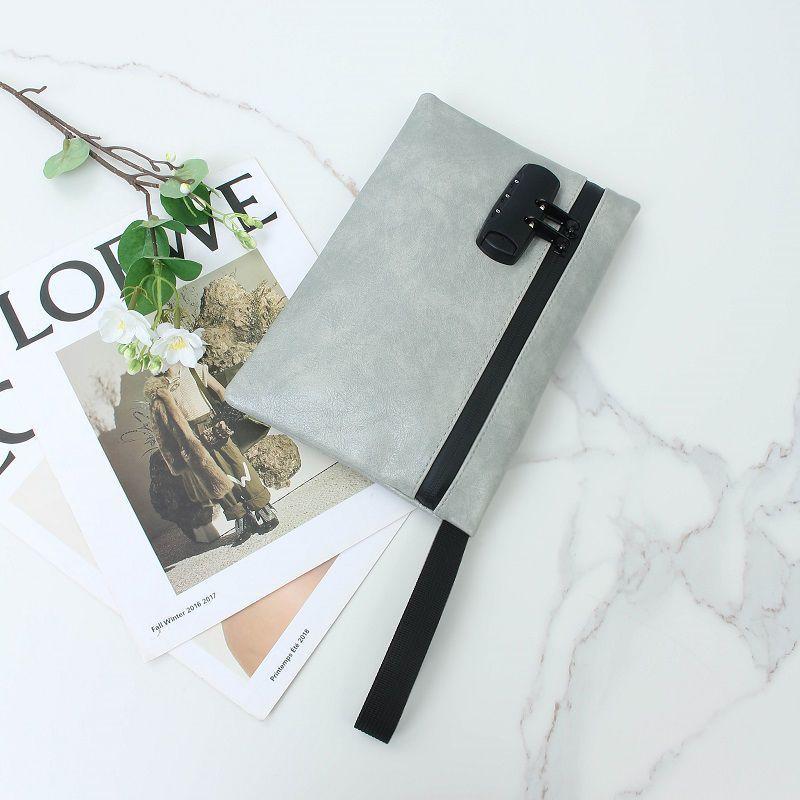 Удобный противоугонный замок-молния с паролем сумка для денег противоугонная сумка для авиабилетов паспортов счетов банковских карт сертификатов новая сумка для хранения серый 1789₽